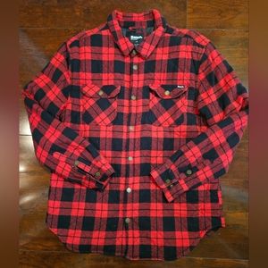 Bench Red and Black Plaid Shirt Jacket